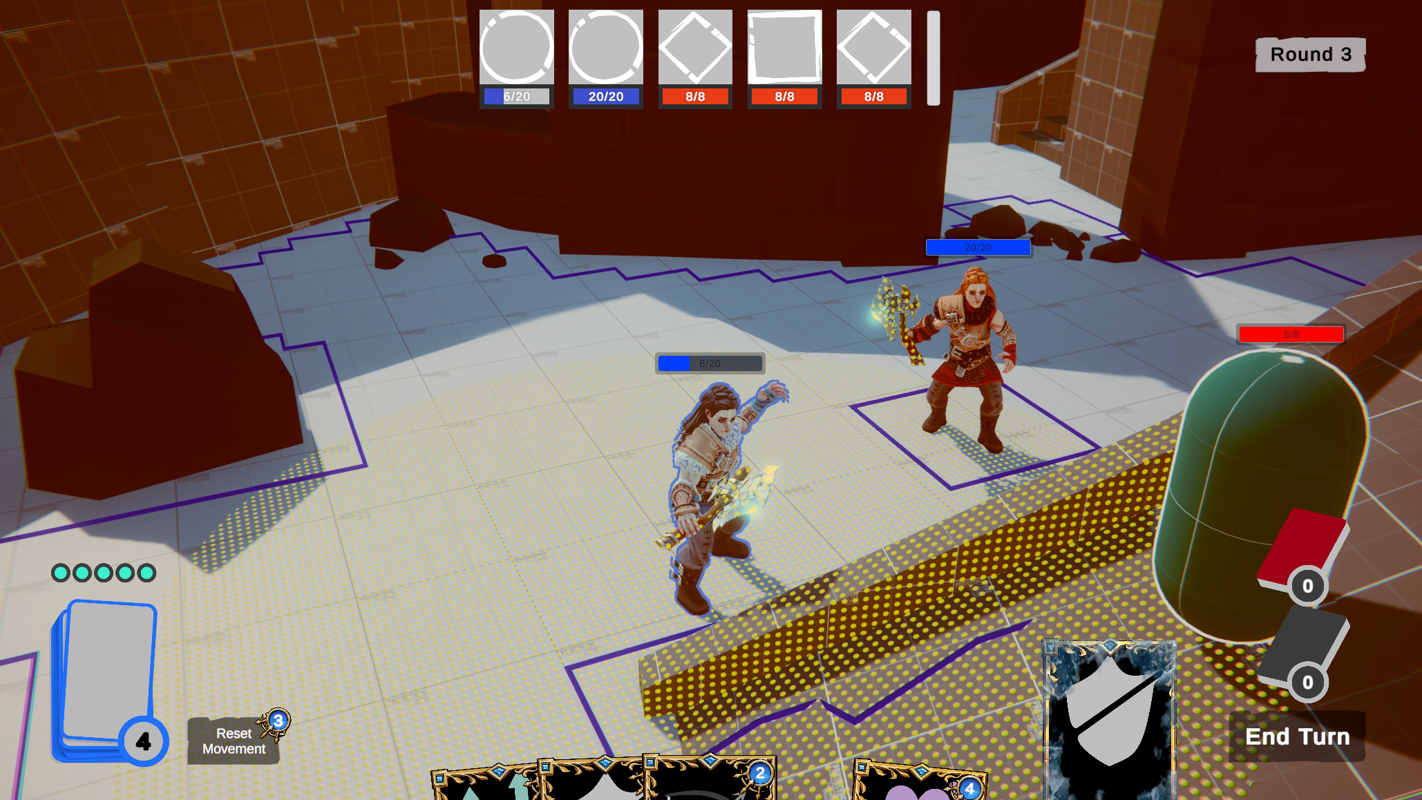 Ingame screenshot of a character aiming an ability